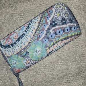 Vera Bradley Blue and Green Floral Wallet
